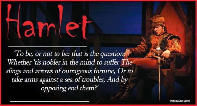 Duncan Krummel as Hamlet.
