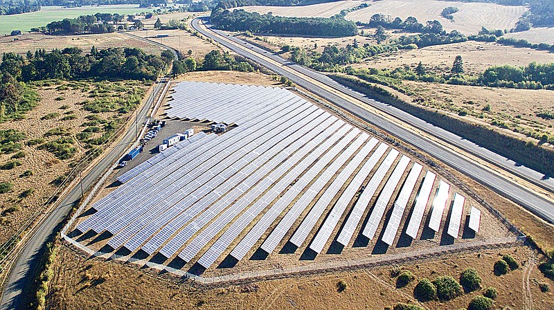 OneEnergy Renewables’ Steel Bridge solar power production project in Polk County, Ore.